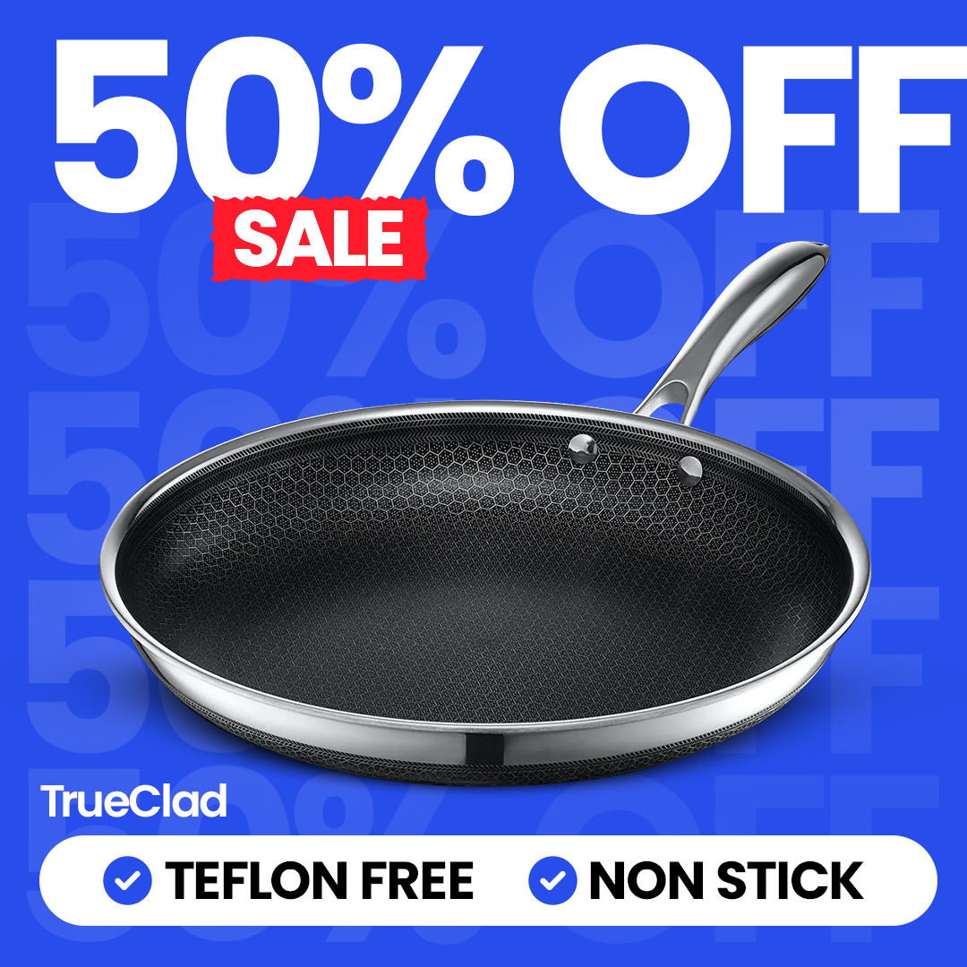 TrueClad - Hybrid Pan, Non Toxic - Non Stick
