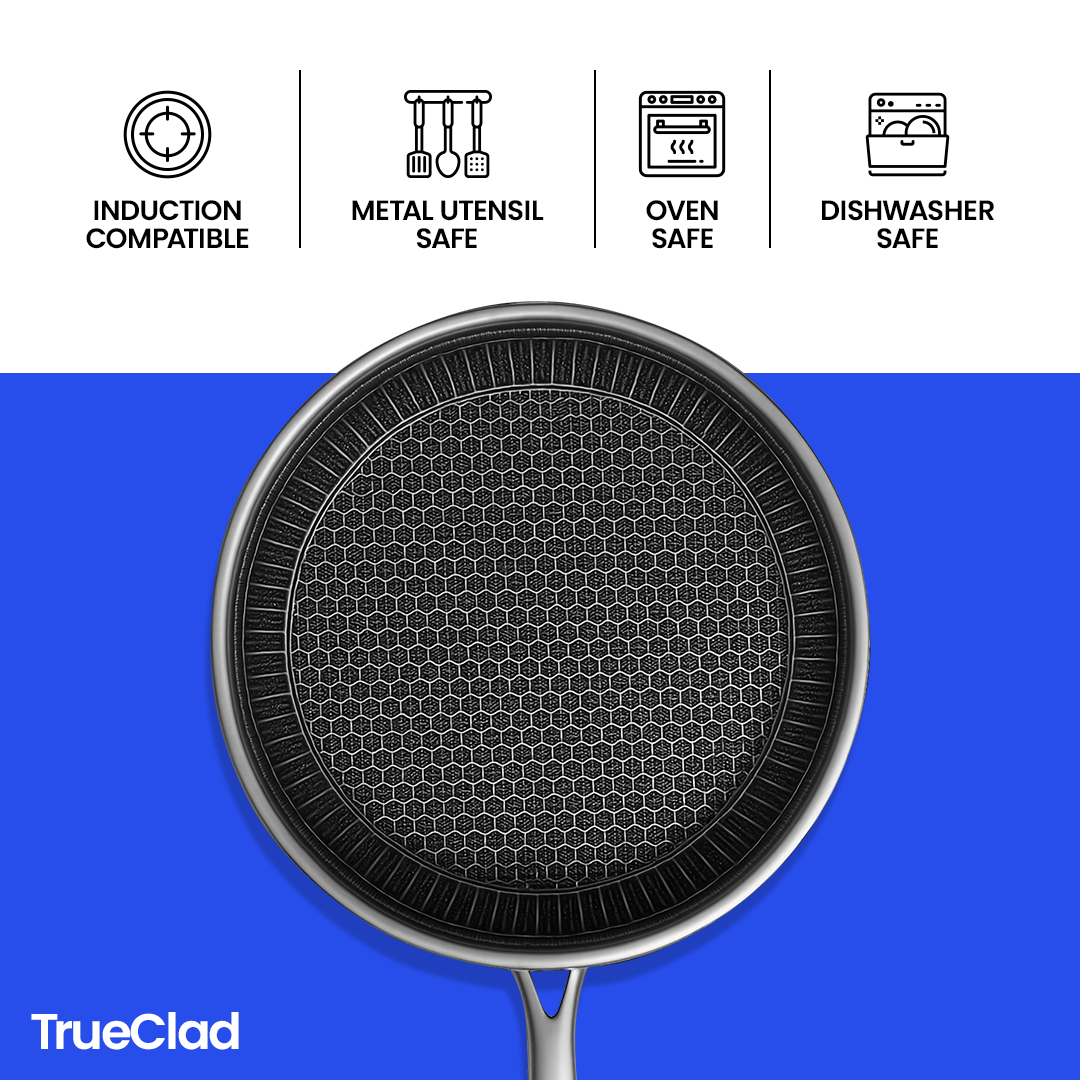 TrueClad - Hybrid Pan, Non Toxic - Non Stick