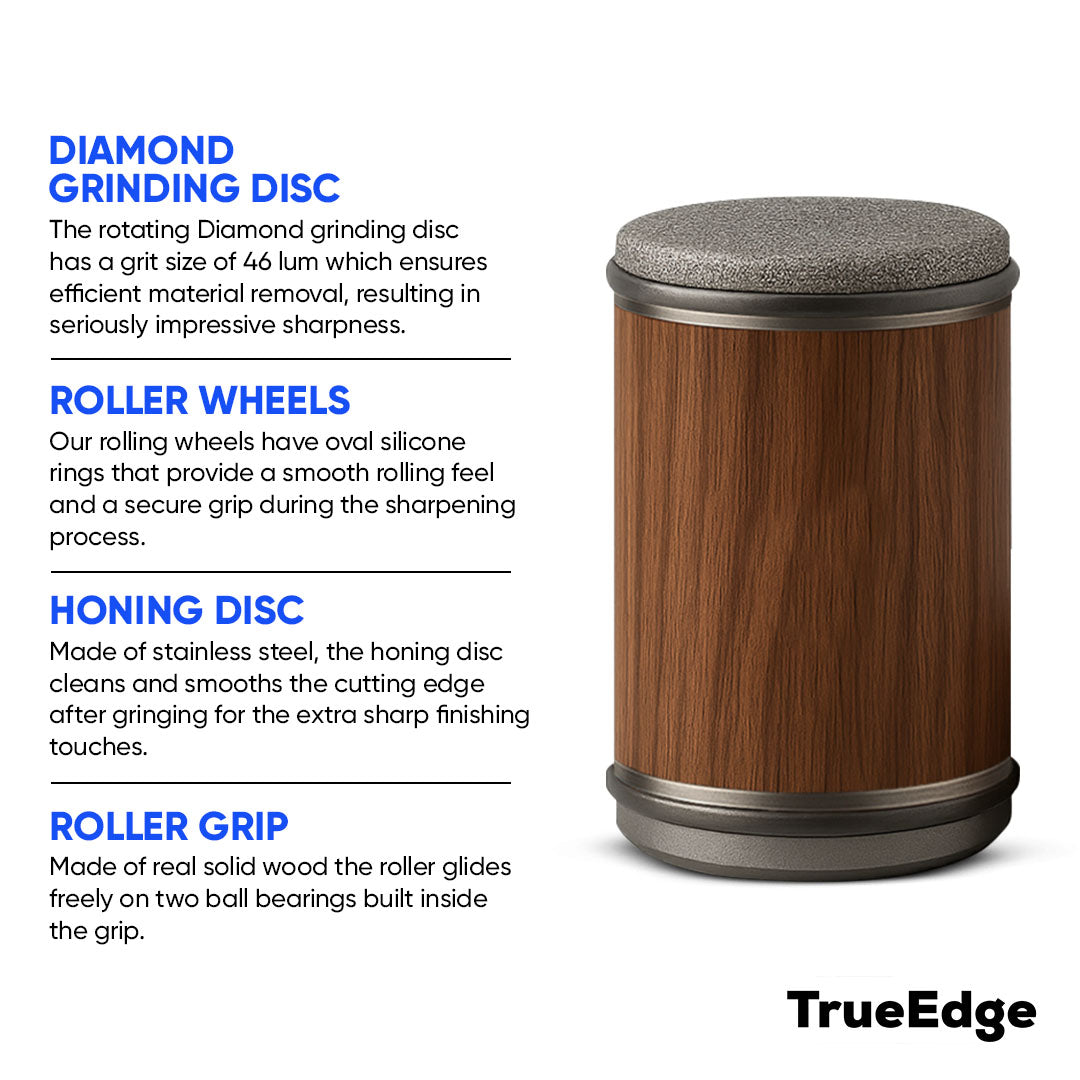 TrueEdge - Diamond Disc Knife Sharpener.